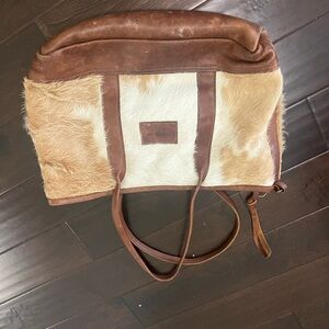 Canoe Leather Tote Bag